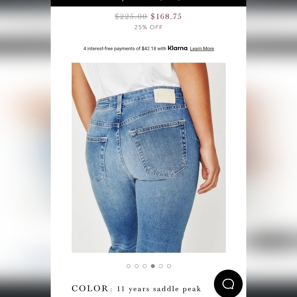 AG Adriano Goldschmied Blue Boyfriend Jeans - Picture 2 of 11